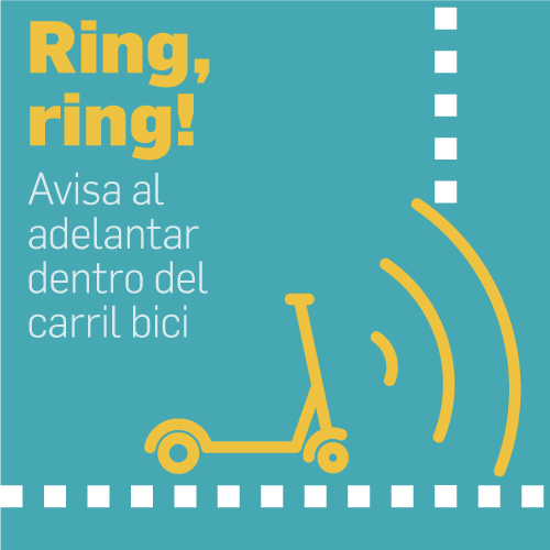 Ring, Ring! Avisa cuando adelantes en el carril bici